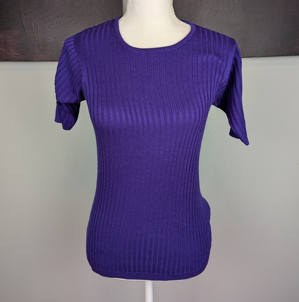 Purple 100% silk top